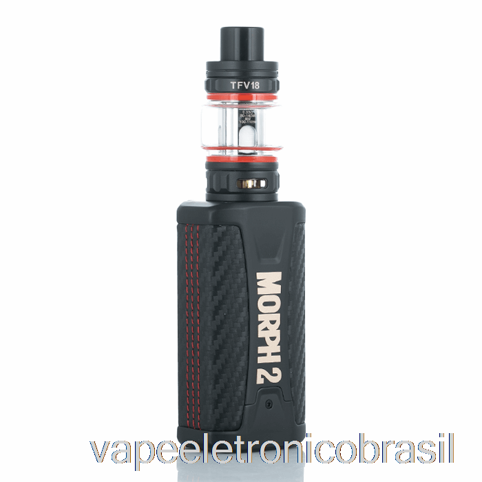 Vape Eletrônico Smok Morph 2 230w Starter Kit Fibra De Carbono Preto